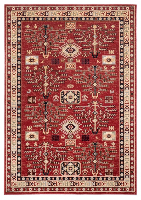 Bella Classic Traditional Red Rug